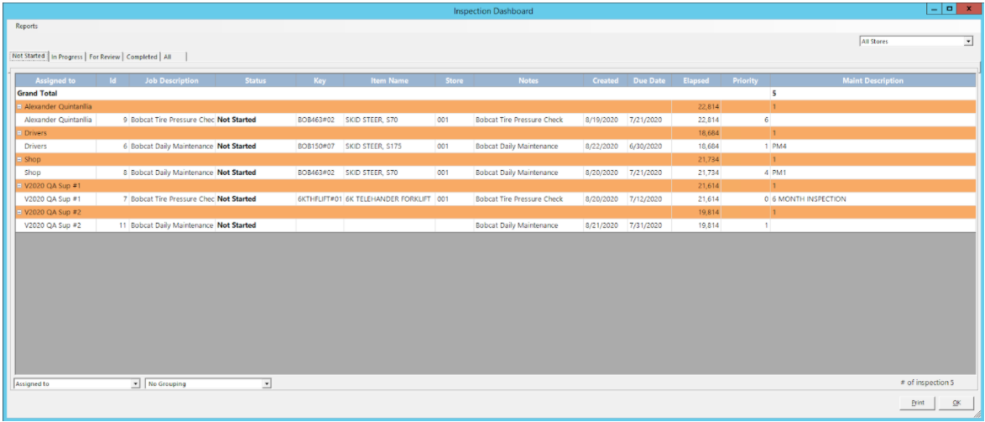 Inspection Dashboard